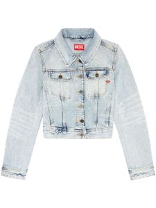 Diesel veste crop De-Slimmy en jean - Bleu