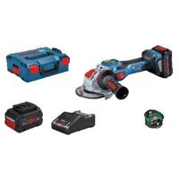 BOSCH PROFESSIONAL GWX 18V-15 SC slijpmachine + 2 accu's 8,0Ah GAL 18V-160 C + L-Boxx X-lock