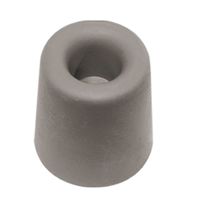 Deurbuffer - deurstopper - grijs - rubber - 50 x 35 mm - schroefbevestiging - thumbnail