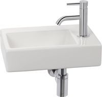 Clou Flush 2 complete fonteinset rechts wit/Chroom