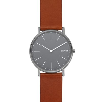 Horlogeband Skagen SKW6429 Leder Cognac 20mm