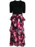 Ted Baker robe courte Darciia à fleurs - Noir