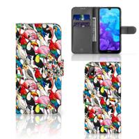 Huawei Y5 (2019) | Telefoonhoesje | Met pasjeshouder | Birds