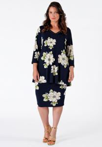 Yoek Kokerrok CAMELLIA | Blauw | Maat XL
