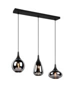 Trio 3-lichts hanglamp Lumina met smoke glas 317000332