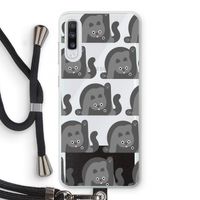 Cats: Samsung Galaxy A70 Transparant Hoesje met koord