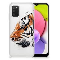 Smartphone hoesje Samsung Galaxy A03S Watercolor Tiger
