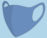 Mondkapje Blauw One Size - Uitwasbaar