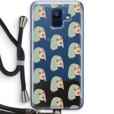 King Kylie: Samsung Galaxy A6 (2018) Transparant Hoesje met koord