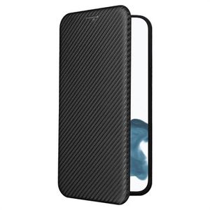 iPhone 14 Pro Flip Case - Koolstofvezel - Zwart