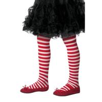 Panty - rood/wit gestreept - kinderen - 8-12 jaar - kinderpanty