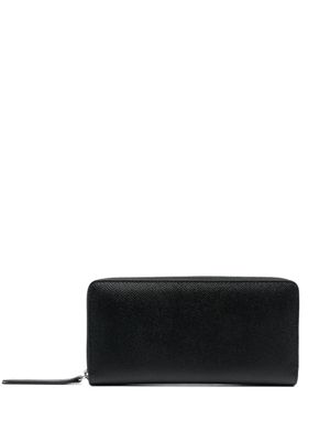 Maison Margiela portefeuille zippé à coutures signature - Noir