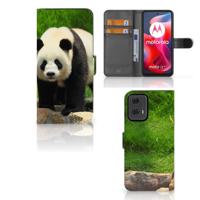 Motorola Moto G24 | G04 | G24 Power | Telefoonhoesje | Met pasjeshouder | Panda