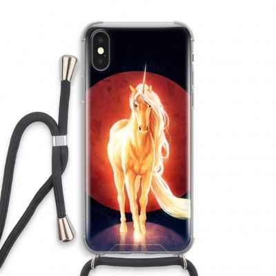 Last Unicorn: iPhone X Transparant Hoesje met koord