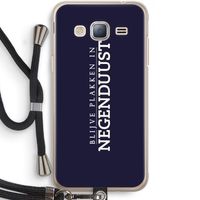 Blijve plakken in Negenduust: Samsung Galaxy J3 (2016) Transparant Hoesje met koord
