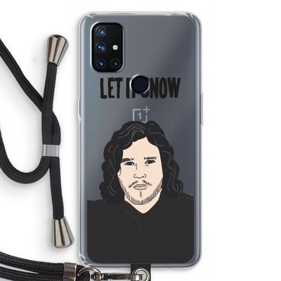 Let It Snow: OnePlus Nord N10 5G Transparant Hoesje met koord