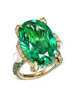 Anabela Chan bague Tourmaline Mermaid en or 18ct - Vert - thumbnail