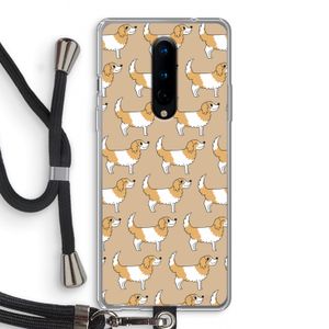 Doggy: OnePlus 8 Transparant Hoesje met koord