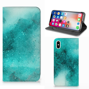 Bookcase Apple iPhone Xs Max Painting Blue