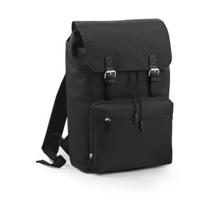 Bagbase Vintage Laptop Rugzak Zwart-Zwart 18 Liter