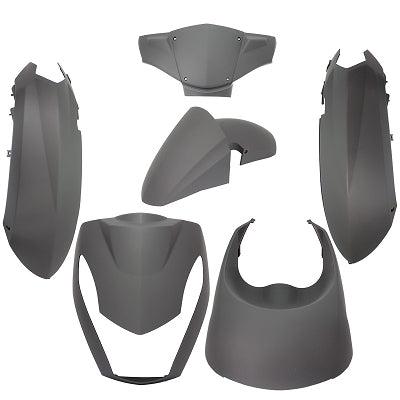 Edge Plaatset 6-delig voor peugeot kisbee 2t/4t - mat zwart