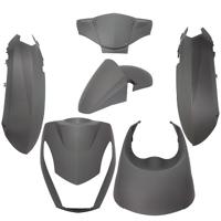 Edge Plaatset 6-delig voor peugeot kisbee 2t/4t - mat zwart