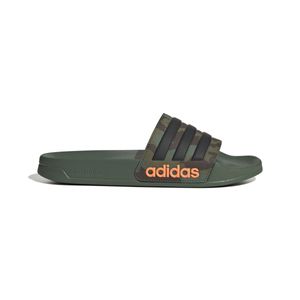 adidas Adilette Shower Slippers Donkergroen Camo Zwart Oranje