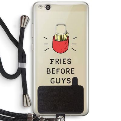 Fries before guys: Huawei Ascend P10 Lite Transparant Hoesje met koord