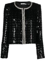 alice + olivia veste en tweed Kidman à ornements en cristal - Noir - thumbnail