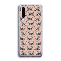 Zwarte poes: Huawei P30 Transparant Hoesje