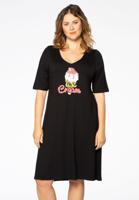 Yoek Jurk ice cream | Zwart | Maat 54/56 Yoek Jurk ice cream | Zwart | Maat 54/56
