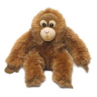 WNF knuffel Orang oetan - bruin - 23 cm - pluche - aap - knuffeldier - apenknuffel