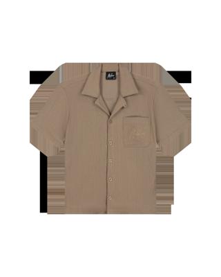Seersucker Shirt Taupe