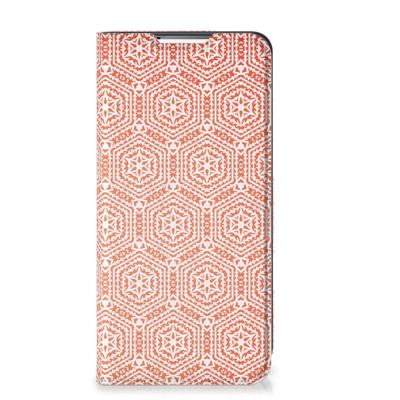 Samsung Galaxy S22 Plus | Hoesje met Magneet | Pattern Orange