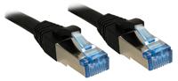 LINDY 47180 RJ45 Netwerkkabel, patchkabel CAT 6A S/FTP 3.00 m Zwart 1 stuk(s)