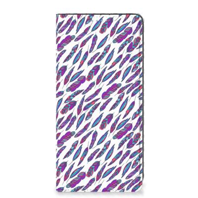 Samsung Galaxy A21s | Hoesje met Magneet | Feathers Color Samsung Galaxy A21s | Hoesje met Magneet | Feathers Color