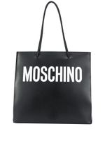 Moschino sac cabas à logo imprimé - Noir