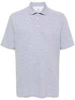 Brunello Cucinelli polo en coton à design chiné - Gris