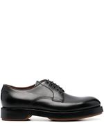 Zegna chaussures oxford en cuir poli - Noir