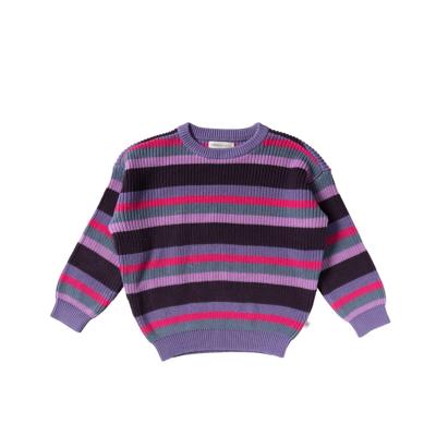 Your wishes winter sweater meisjes - KLEUR - gebreid, strepen