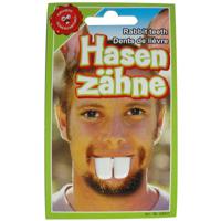 Fop hazen/konijnen tanden - wit - Verkleed accessoires pasen of Carnaval Fop hazen/konijnen tanden - wit - Verkleed accessoires pasen of Carnaval