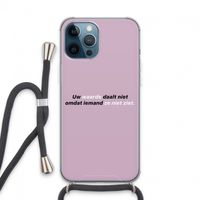 uw waarde daalt niet: iPhone 13 Pro Max Transparant Hoesje met koord