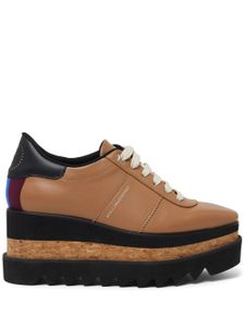 Stella McCartney 80mm Sneak-Elyse platform sneakers - Marron