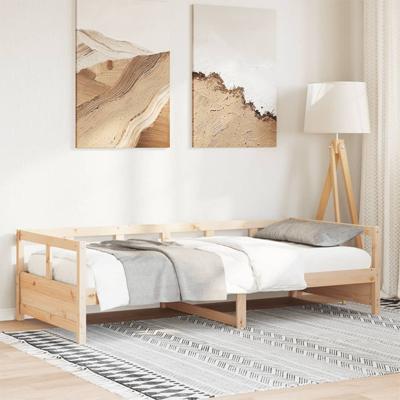 Slaapbank 80x200 cm massief grenenhout naturel