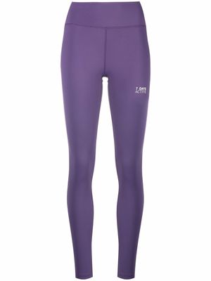 7 DAYS Active legging à logo imprimé - Violet