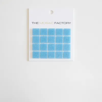 The Mosaic Factory Amsterdam Mozaiek Tegel Vierkant - Blauw Glas Basic 322x322 mm