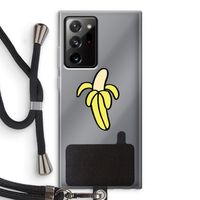 Banana: Samsung Galaxy Note 20 Ultra / Note 20 Ultra 5G Transparant Hoesje met koord