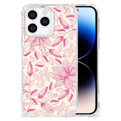 iPhone 14 Pro Case Pink Flowers