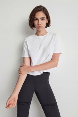 Gevlokt sportshirt - WHITE - XL Gevlokt sportshirt - WHITE - XL