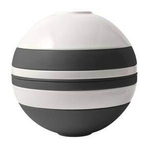 Villeroy & Boch Serviesset La Boule - Zwart | Wit - 7-delig | 2 personen - 2x bol, 2x schaal, 2x universeel bord, 1x serveerschaal